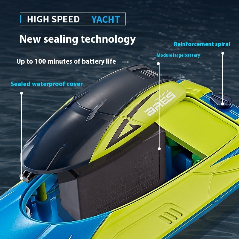 "High-Speed Rechargeable Speedboat – Electric Ship Model Toy"