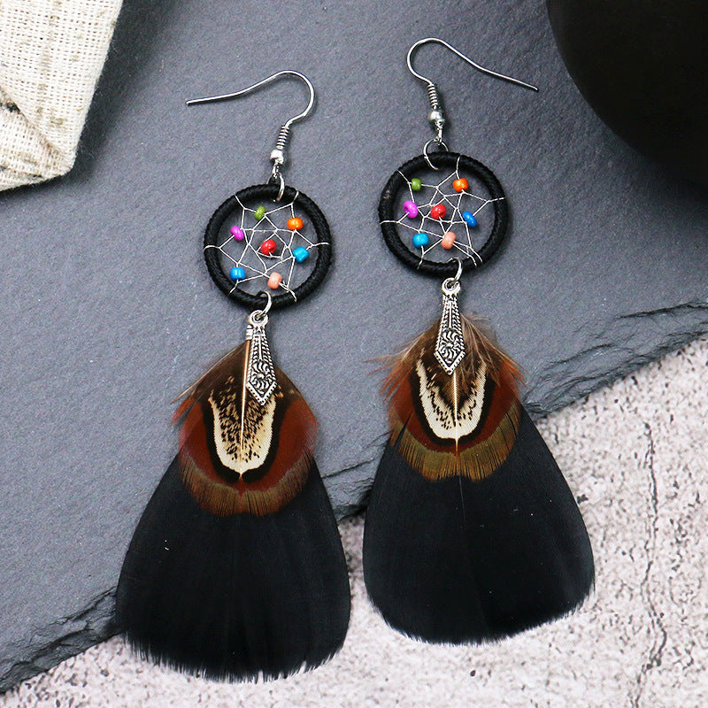 Feather Earrings Popular Celebrity Earrings Jewelry