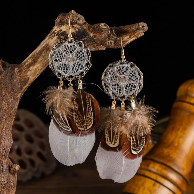 "Women's Casual Versatile Feather Earrings – Effortless Boho Elegance"