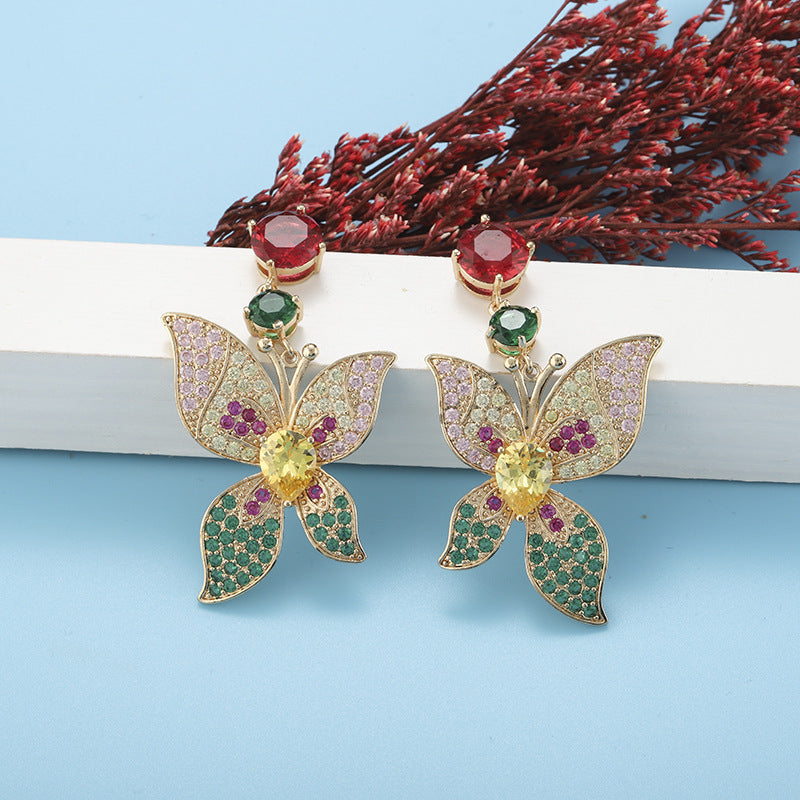 Color Butterfly Earrings Heavy Industry