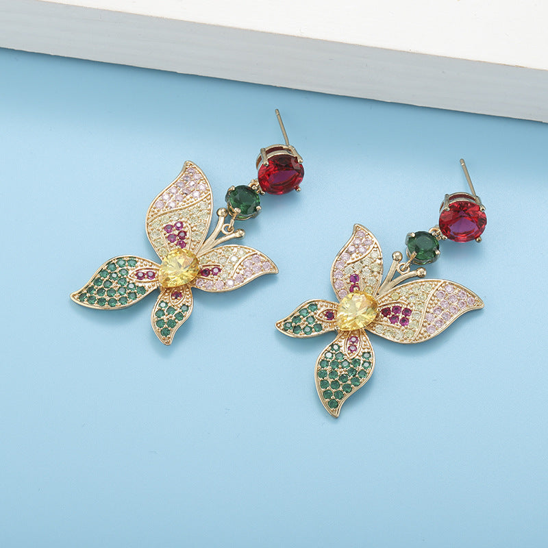 Color Butterfly Earrings Heavy Industry