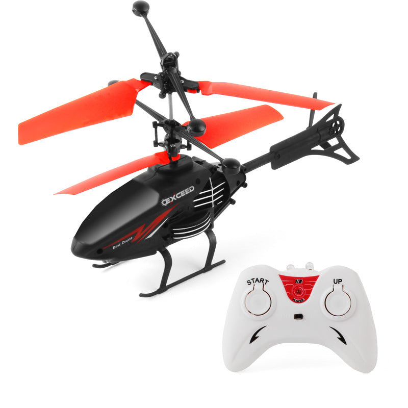 "Remote Control Induction Flying Chopper Plane – Exciting Toy for Kids"