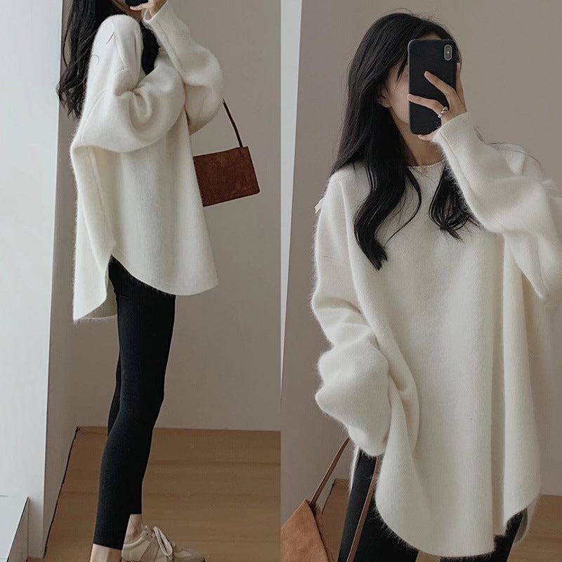 "High-grade French Pullover Bottoming Sweater – Effortless Elegance in Idle Style"