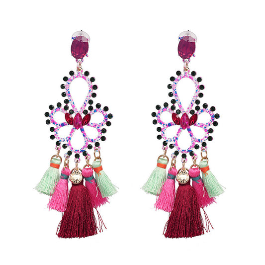 Folk earrings creative earrings tassel earrings