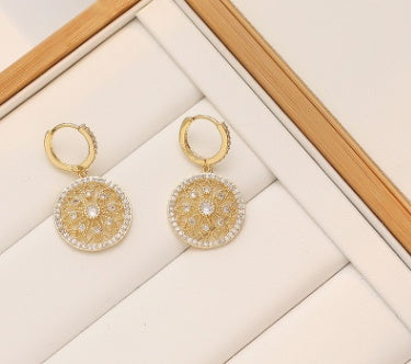 925 Silver Pin Earrings Delicate Earrings Female Earrings Fashion Earrings