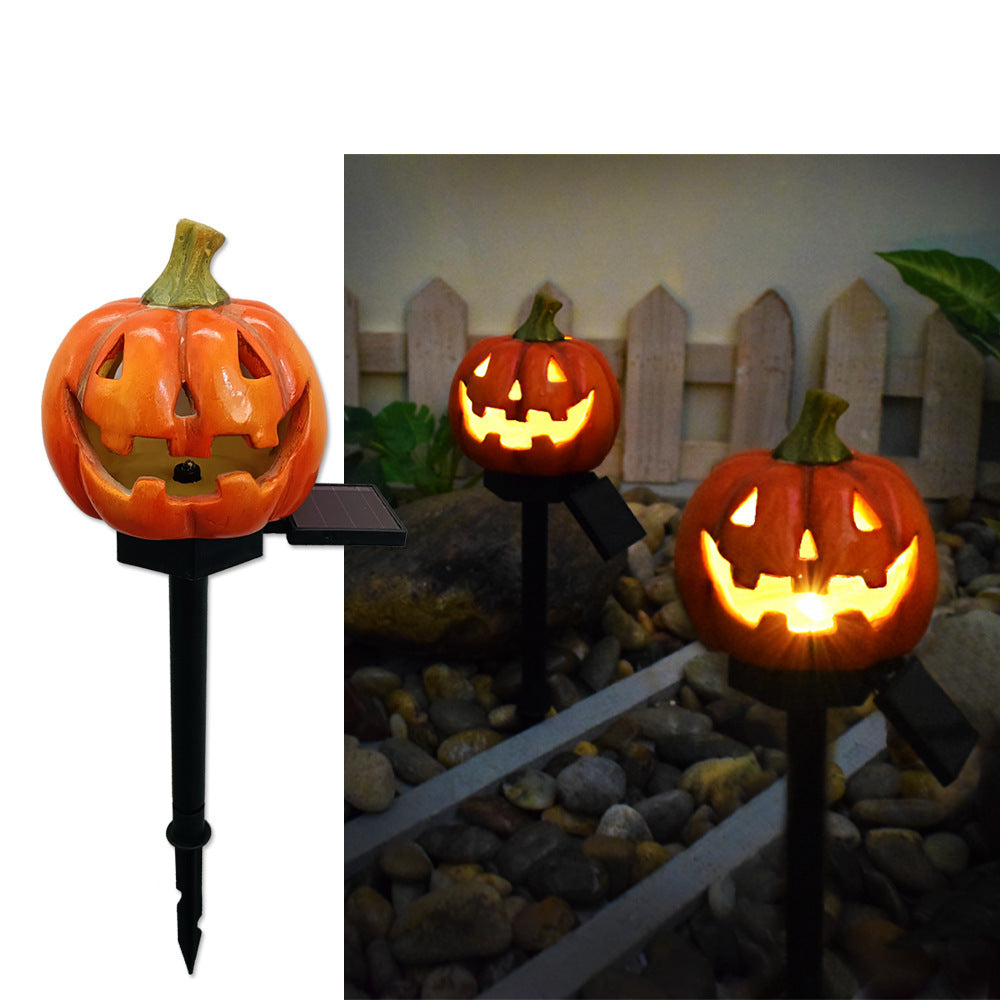 "Solar Outdoor Courtyard Pumpkin Lamp – Halloween Decorative Light"