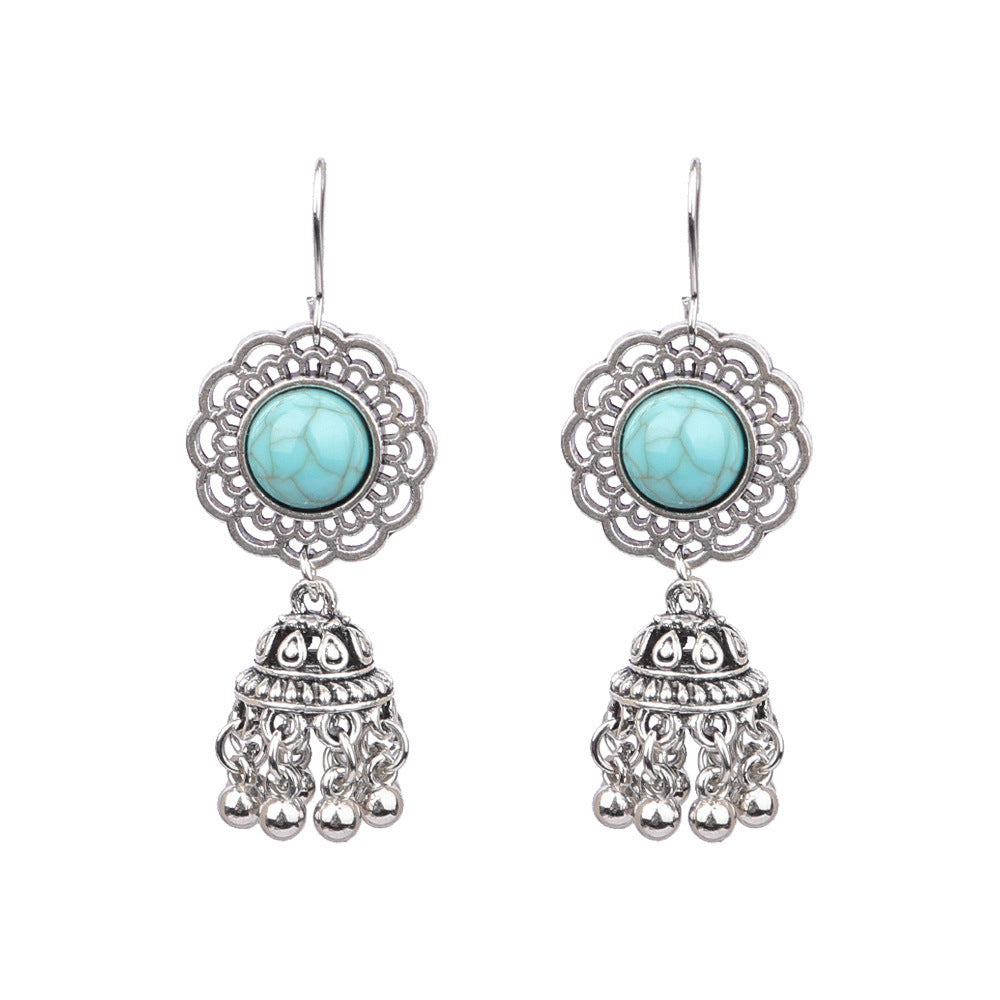 "Vintage Ethnic Style Bell Earrings – Timeless Elegance in Retro Design"