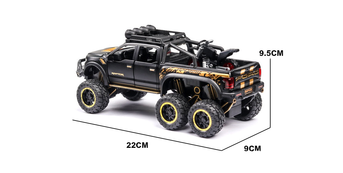 "Raptor Model Pickup Truck – Realistic Simulation SUV Toy Car for Kids"