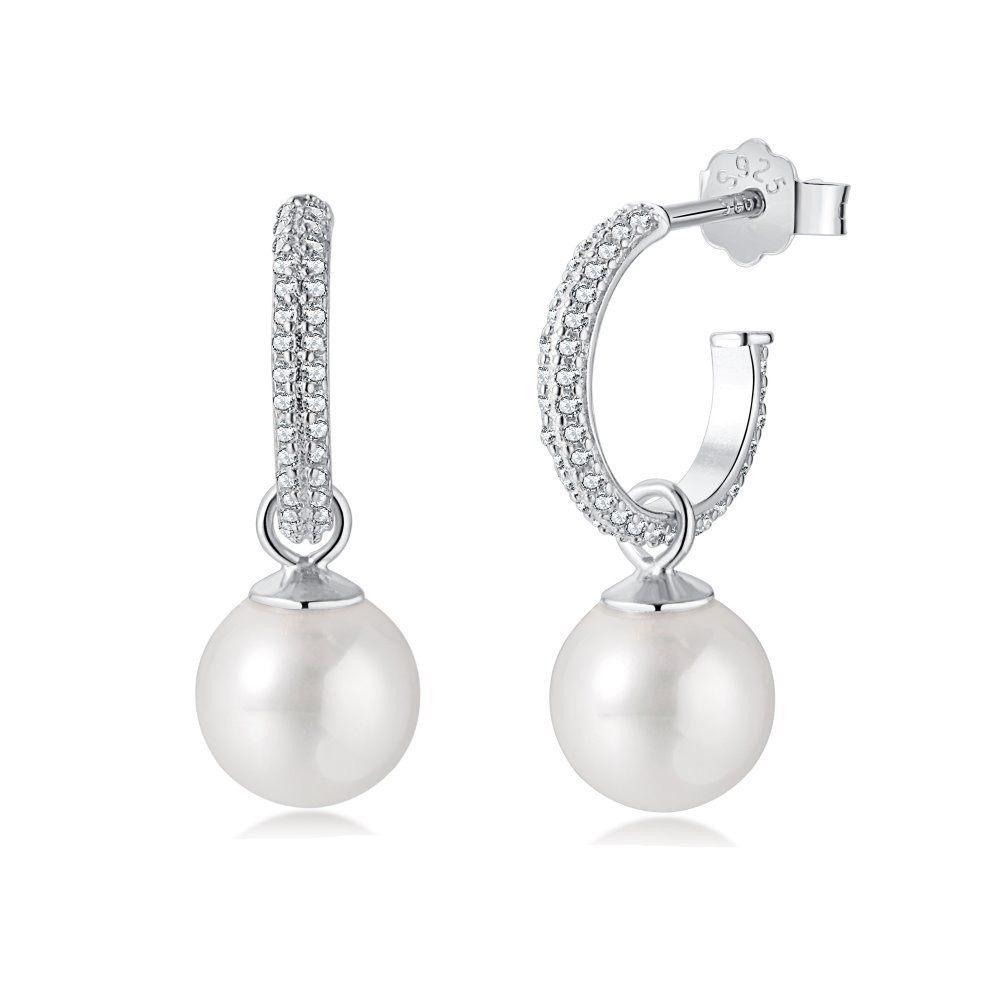 "Korean Style INS Sterling Silver Pearl Earrings – Light Luxury Special-Interest Design for Elegant Fashion"