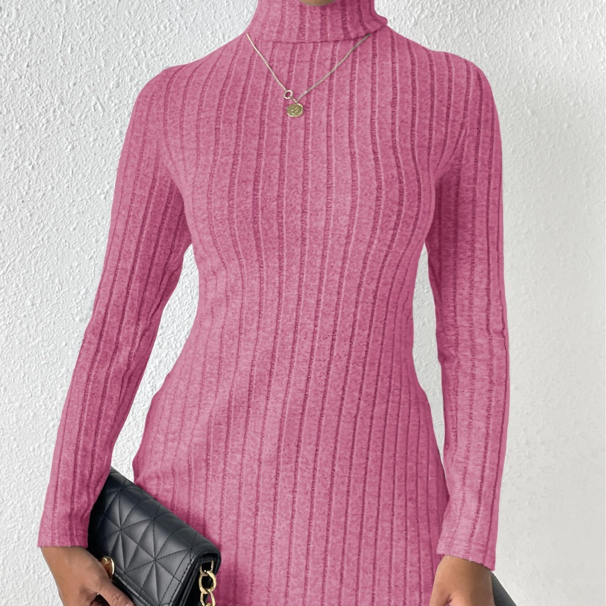 "Women's Turtleneck Pullover Sweater – Cozy & Chic Essential for Cooler Seasons"