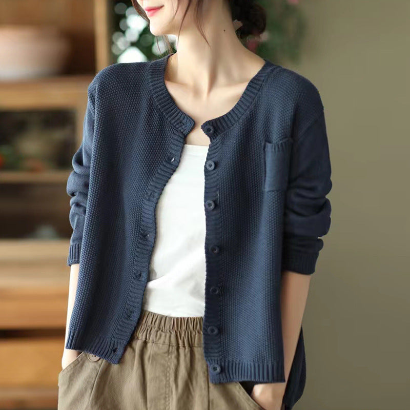 "High-grade Korean Style Lazy Sweater Coat – Effortless Elegance Meets Cozy Comfort"