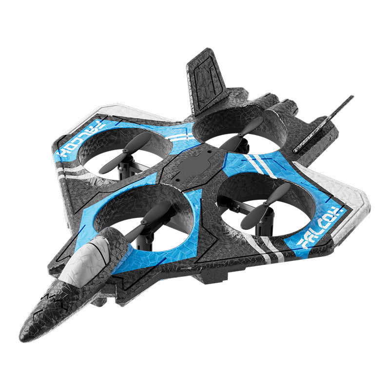 "Drop-Resistant Foam Glider Drone – LED Four-Axis UAV Aircraft"
