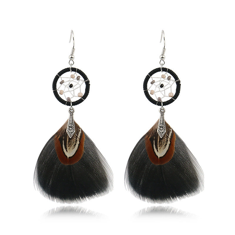 Feather Earrings Popular Celebrity Earrings Jewelry