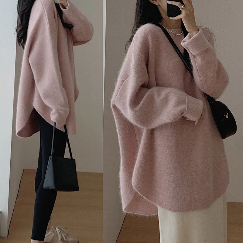 "High-grade French Pullover Bottoming Sweater – Effortless Elegance in Idle Style"