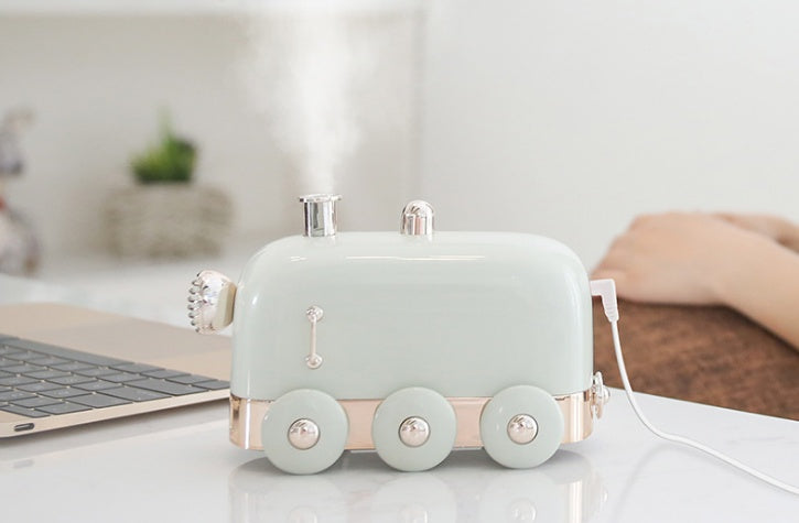 "Ultrasonic Humidifier Retro Mini Train USB Aroma Air Diffuser"