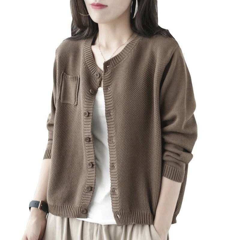 "High-grade Korean Style Lazy Sweater Coat – Effortless Elegance Meets Cozy Comfort"