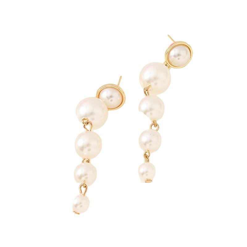 Light Luxury French Retro Temperament Large Pearl Earrings