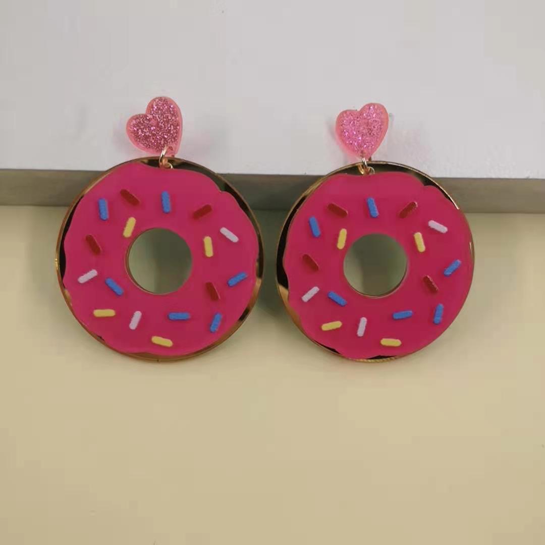 Donut Earrings Girly Cute Large Earrings