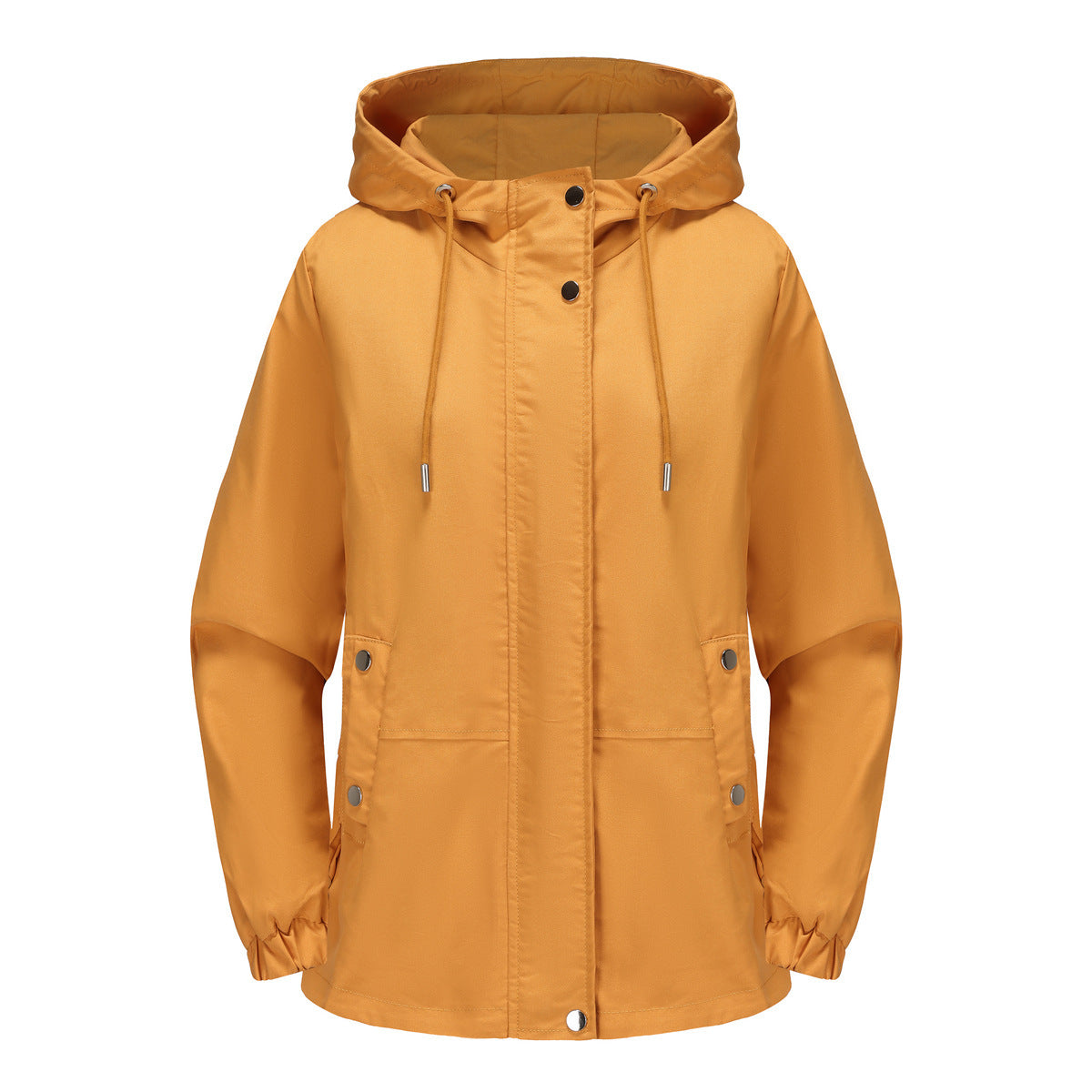 "Women's Loose Windproof Hooded Long Sleeve Jacket"