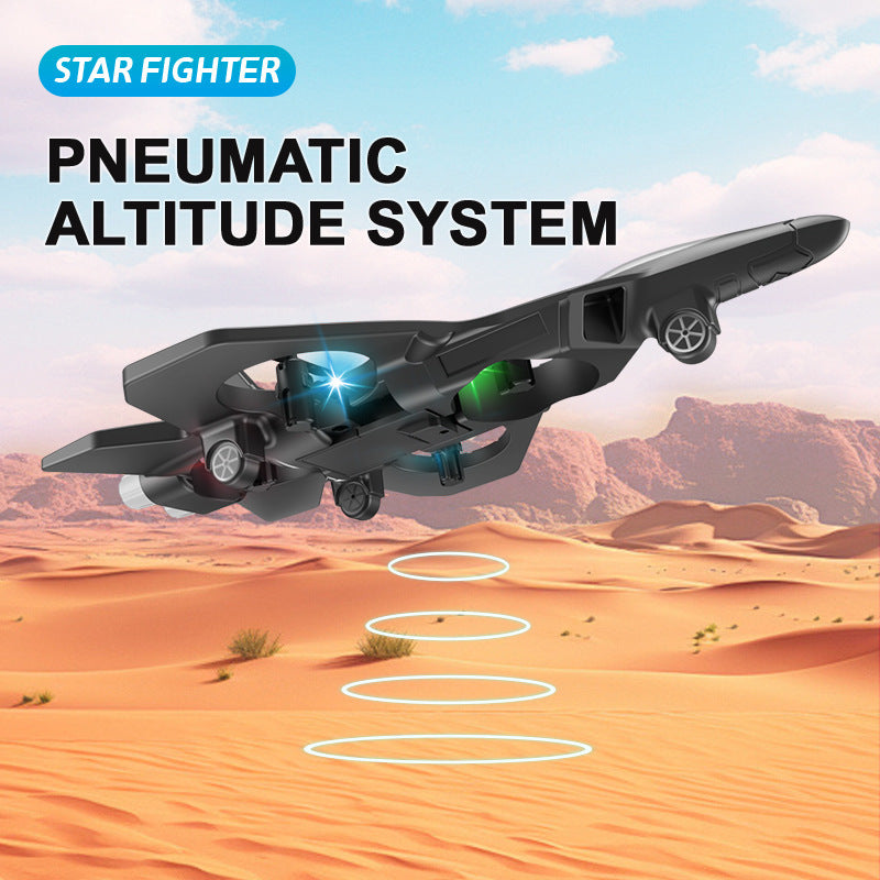 "Drop-Resistant Foam Glider Drone – LED Four-Axis UAV Aircraft"
