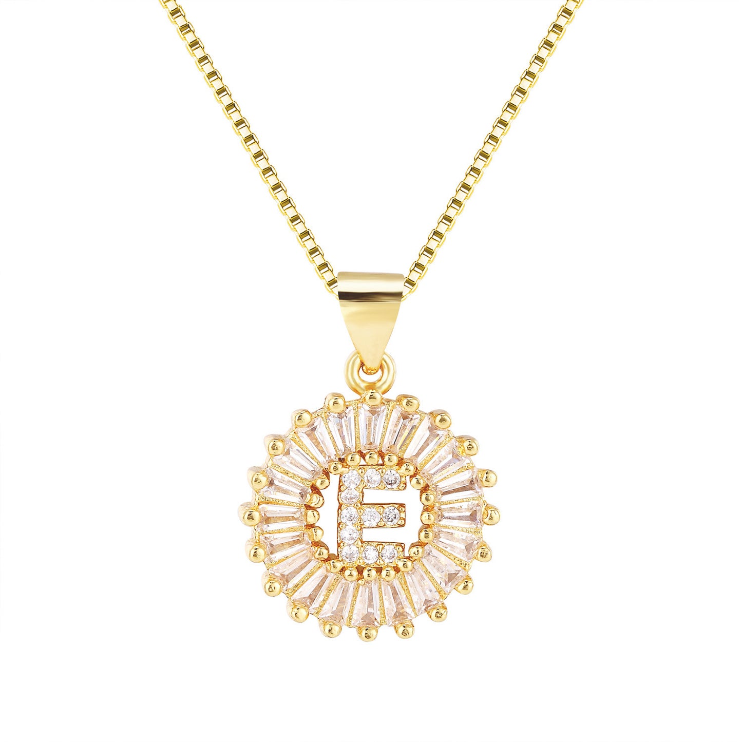 "Diamond Crystal Candy 26-Letter Double-Layer Necklace"