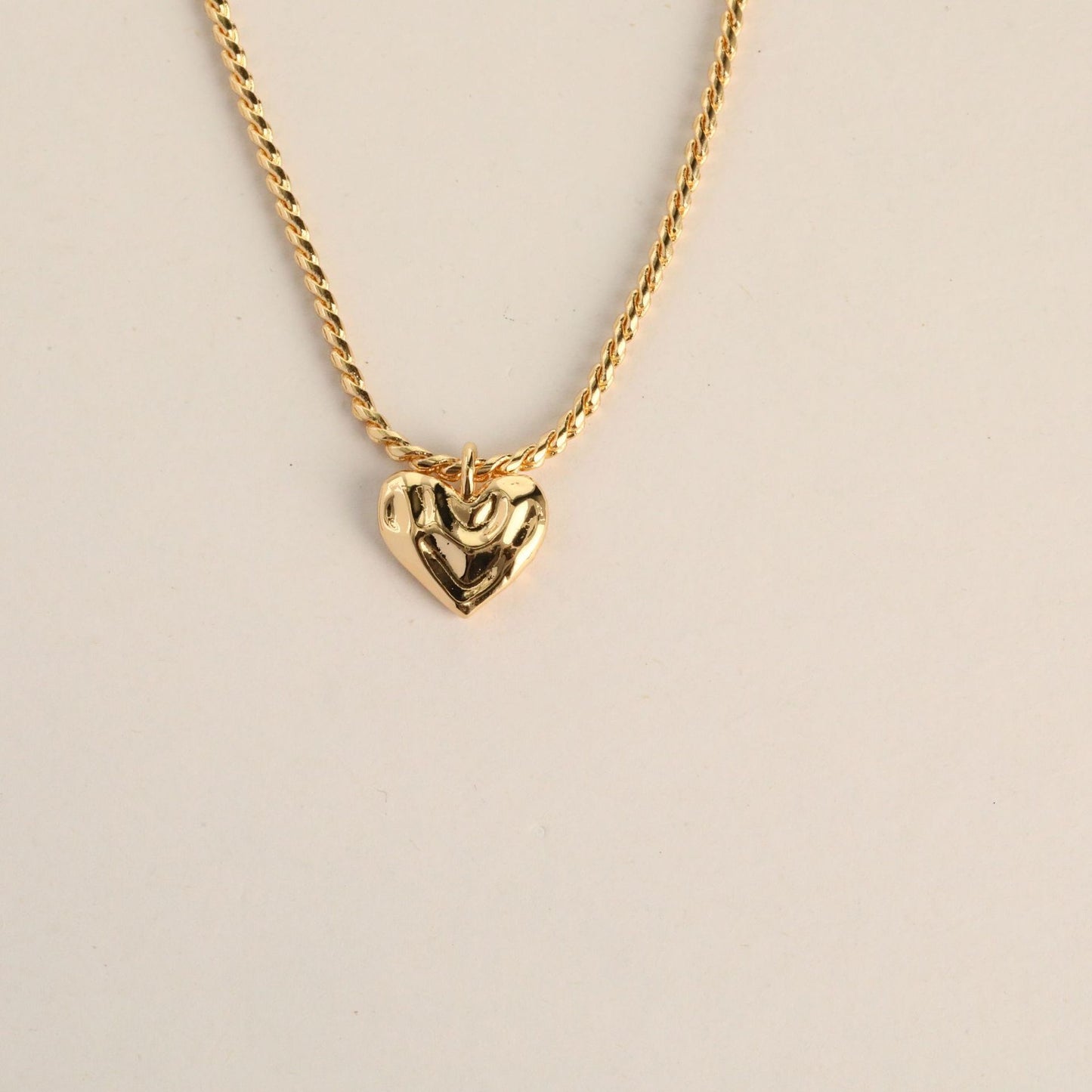 Retro Irregular Heart Necklace Heavy Industry