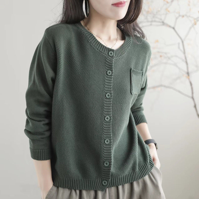 "High-grade Korean Style Lazy Sweater Coat – Effortless Elegance Meets Cozy Comfort"