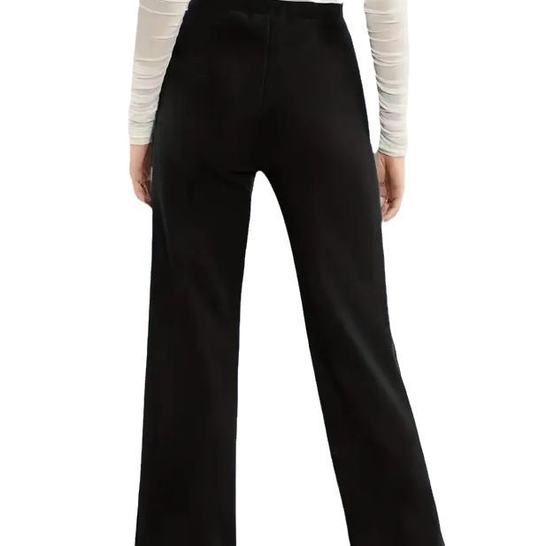 "High Waist Slimming Casual Solid Color Straight-Leg Trousers – Four Seasons Stretch for Effortless Style"