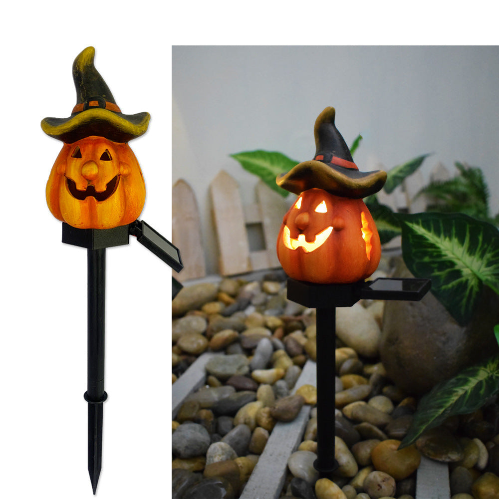 "Solar Outdoor Courtyard Pumpkin Lamp – Halloween Decorative Light"