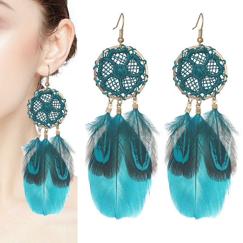 "Women's Casual Versatile Feather Earrings – Effortless Boho Elegance"