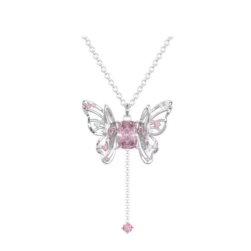 Smart Pull Butterfly Necklace For Women