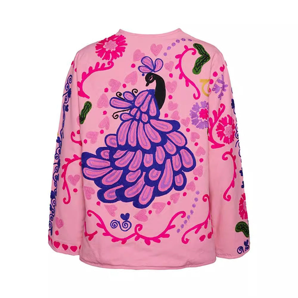 "Fashion Casual Floral Jacket for Women – Individual Style"