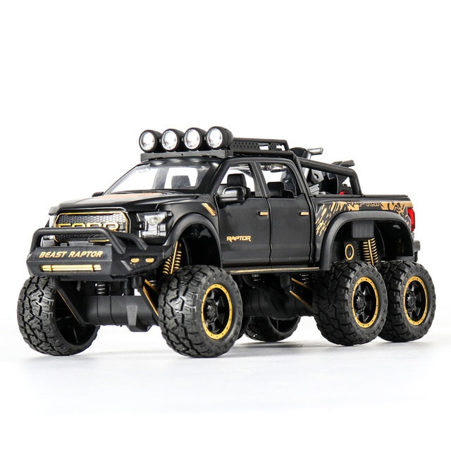 "Raptor Model Pickup Truck – Realistic Simulation SUV Toy Car for Kids"