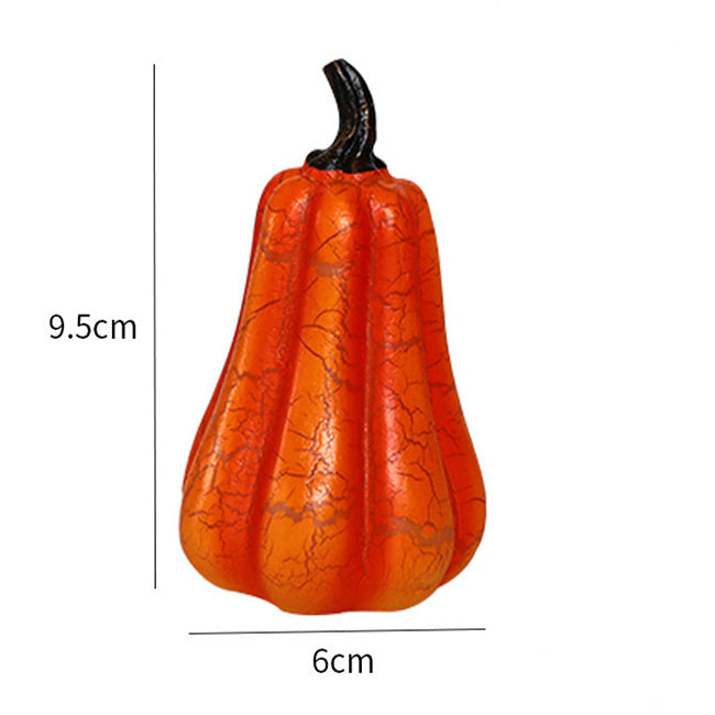 "Halloween LED Pumpkin Lantern – Realistic Resin Candle Lamp for Festive Decor"