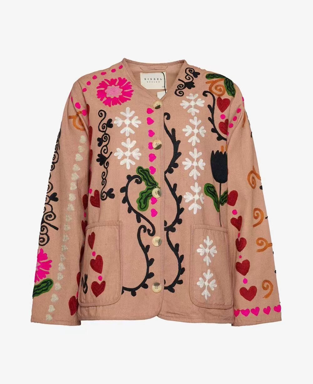 "Fashion Casual Floral Jacket for Women – Individual Style"