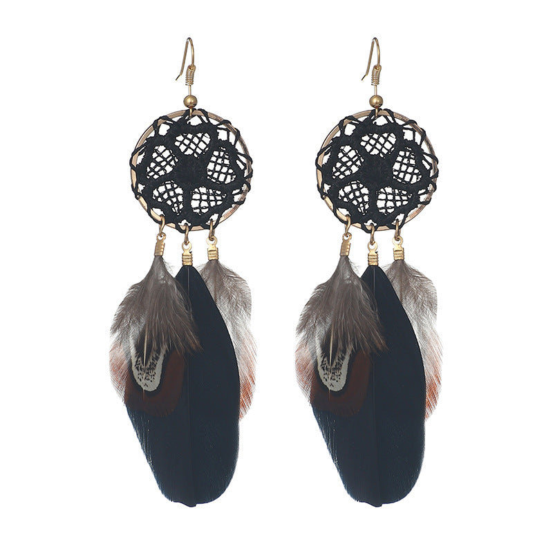 "Women's Casual Versatile Feather Earrings – Effortless Boho Elegance"