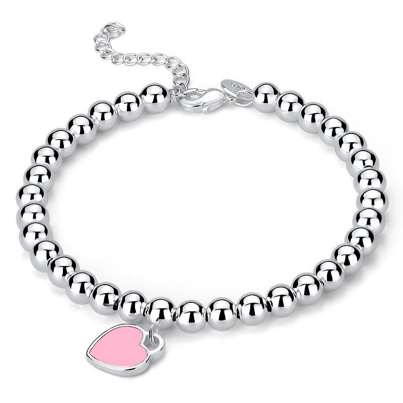 "Women's Fashion Personalized Red Heart Bracelet – A Charming Statement Piece"