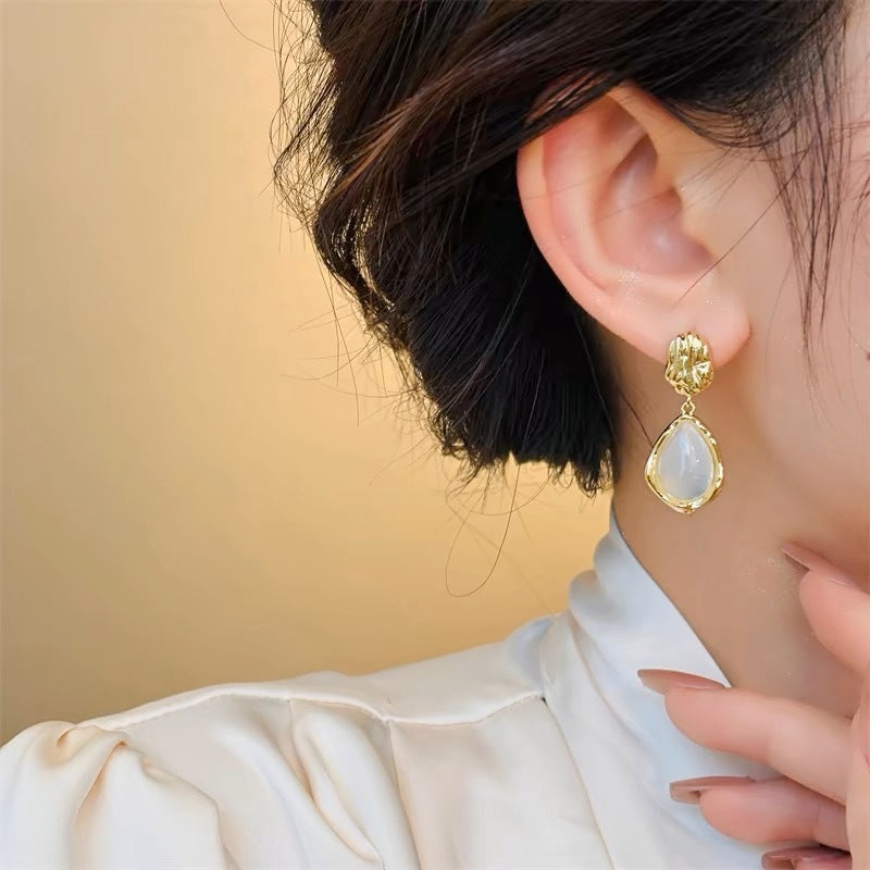 Water Drop Irregular Ear Studs Female Fashion Artistic