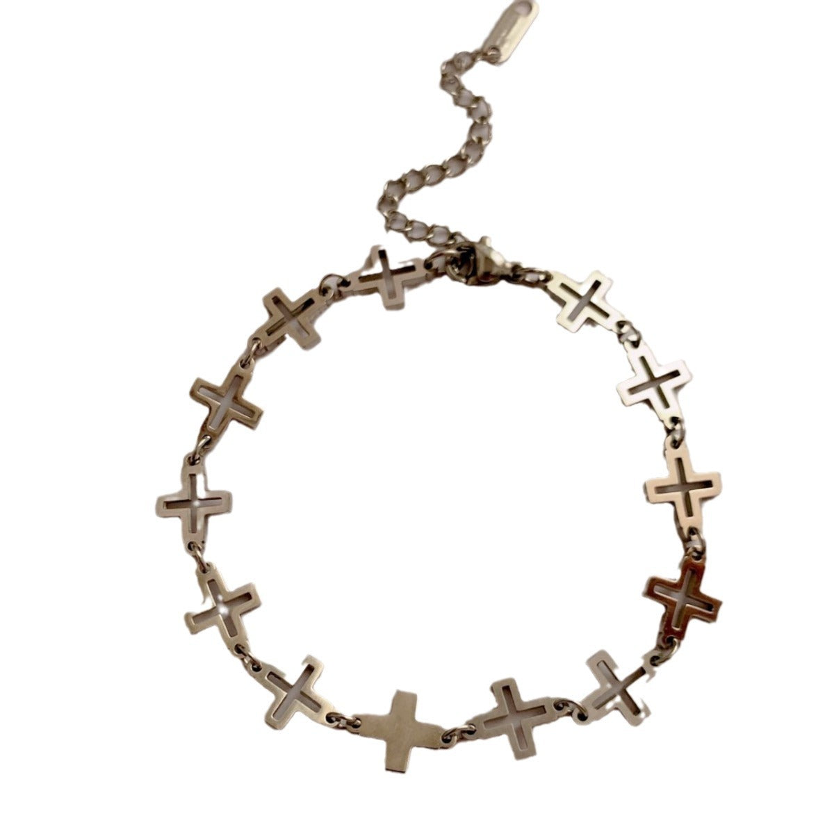 Cross Bracelet For Men And Women Retro Hip Hop