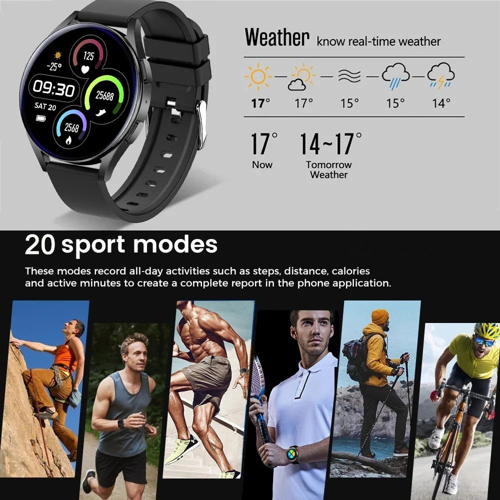 New Smartwatch 6 Men Full Touch Blood Pressure Blood Oxygen Bluetooth Call Sports Smart Watch Men Women For IOS android