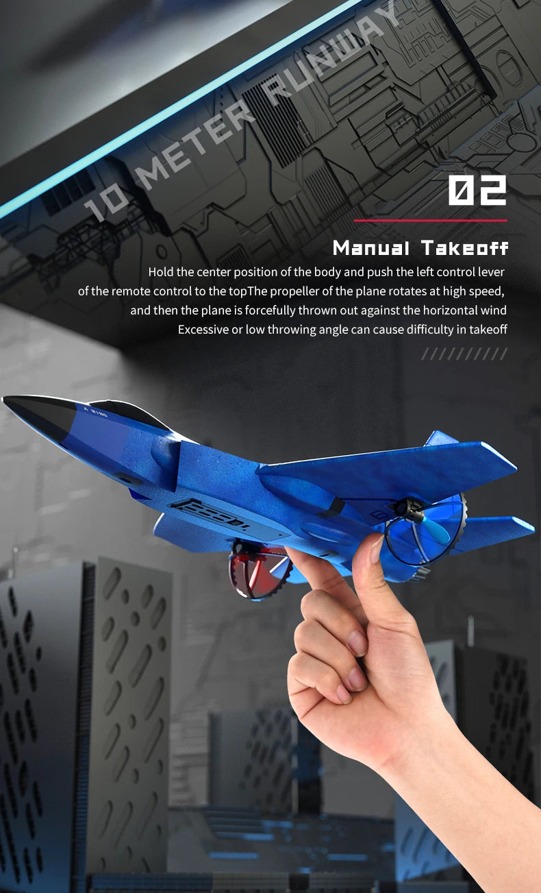 "RC Plane F35 Fighter – 2.4G Remote Control EPP Foam Flying Glider for Kids"