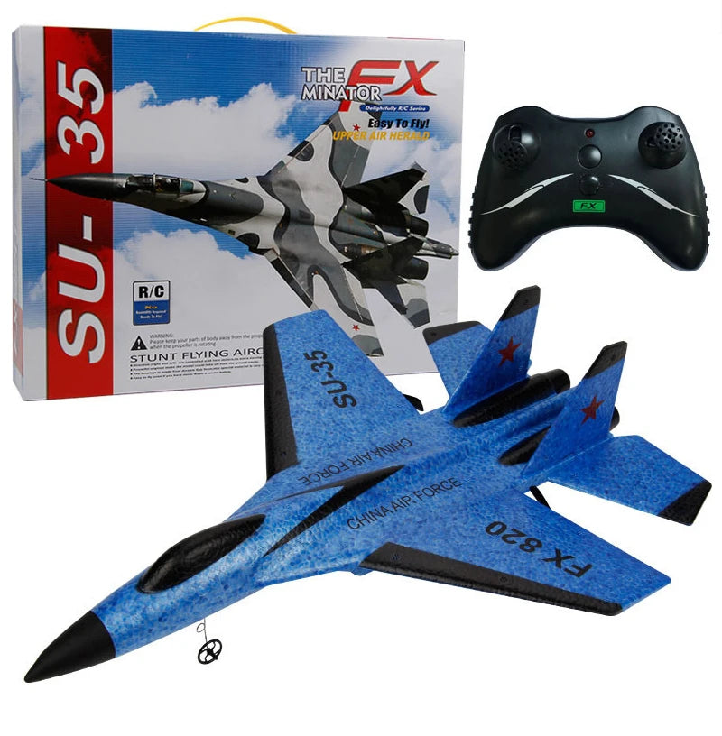 "RC Foam Aircraft SU-35 Plane – 2.4G Remote Control Glider for Kids"