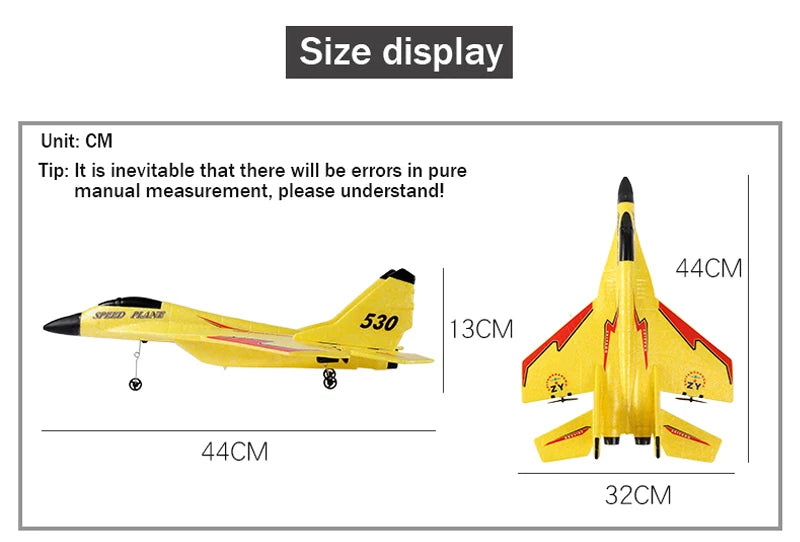 "RC Foam Aircraft SU-35 Plane – 2.4G Remote Control Glider for Kids"