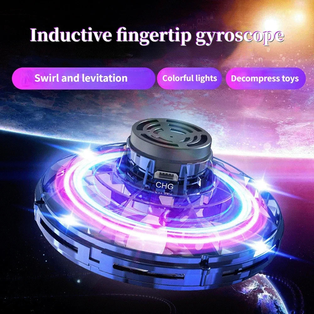 "Galaxy Hover Spinner: LED Mini Drone with Gyro & Flight Modes – Ultimate Flying Toy for Kids & Adults"