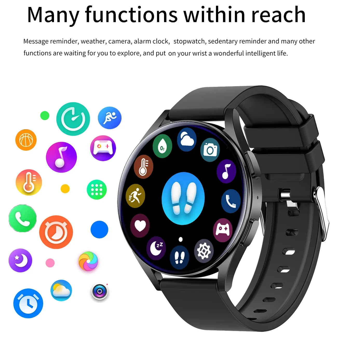 New Smartwatch 6 Men Full Touch Blood Pressure Blood Oxygen Bluetooth Call Sports Smart Watch Men Women For IOS android