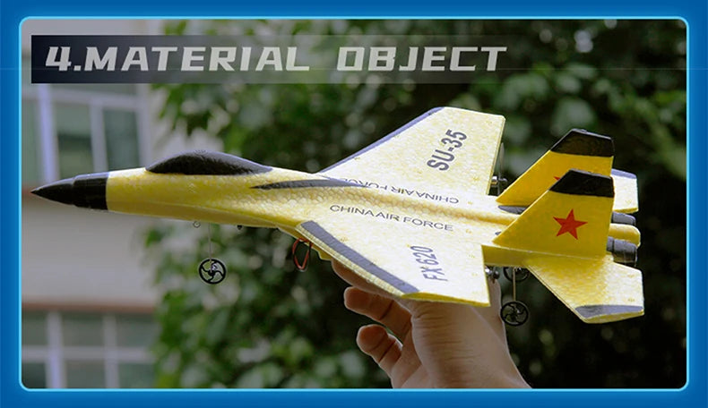 "RC Foam Aircraft SU-35 Plane – 2.4G Remote Control Glider for Kids"