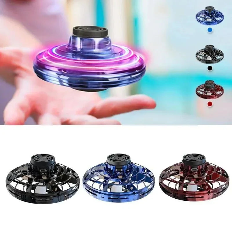 "Galaxy Hover Spinner: LED Mini Drone with Gyro & Flight Modes – Ultimate Flying Toy for Kids & Adults"