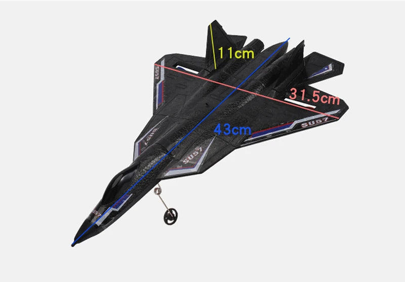 "RC Foam Aircraft SU-35 Plane – 2.4G Remote Control Glider for Kids"