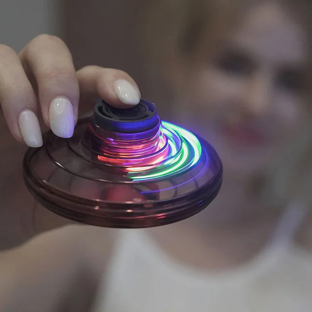 "Galaxy Hover Spinner: LED Mini Drone with Gyro & Flight Modes – Ultimate Flying Toy for Kids & Adults"