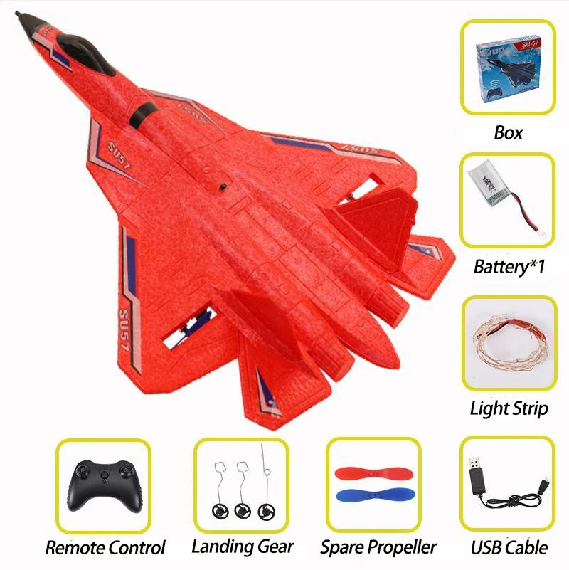 "RC Foam Aircraft SU-35 Plane – 2.4G Remote Control Glider for Kids"